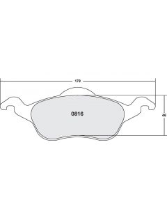 [0816.20]Performance Friction Carbon Metallic brake pads.FMSI(D816)(old pfc #8164)