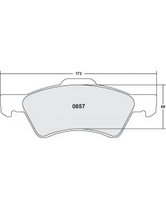 [0857.20]Performance Friction Carbon Metallic brake pads.FMSI(D857)(old pfc #8574)