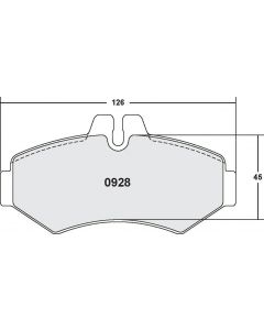 [0928.10]Performance Friction Z-Rated brake pads.FMSI(D928)(old pfc #928Z)