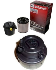 [fd-4615/BC3Z-9G270-D]2011-2016 Ford 6.7 liter Powerstroke turbo diesel Motorcraft fuel/water filter kit(2 filters) and cap.