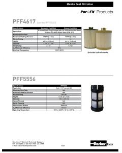 [PFF4617]Parker Racor Ford 6.4L Powerstroke diesel fuel filter kit.